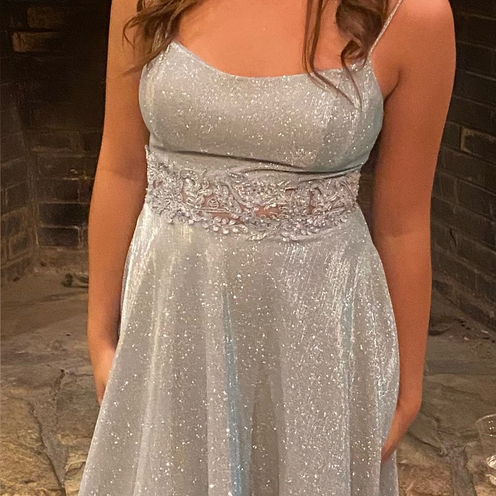 City Vibe Shimmering Ball Gown (light blue)